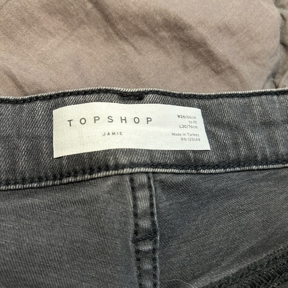Topshop Black Jamie Jeans W26L30 - Picture 3 of 3